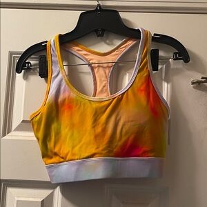 Vibrant Tie-Dye Sports Bra